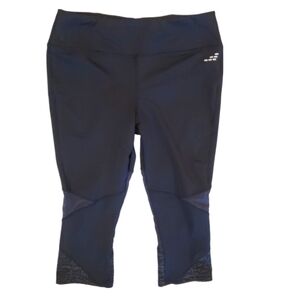 Bcg Running Women's Black Mesh Detail Crop Leggings Size Medium‎